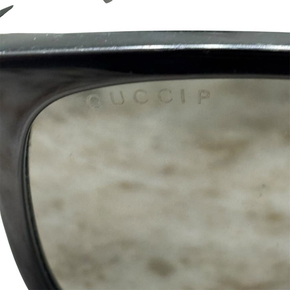 Gucci Unisex Square Sunglasses Black Frame Gray Lens UV400 Protection - Picture 8 of 13